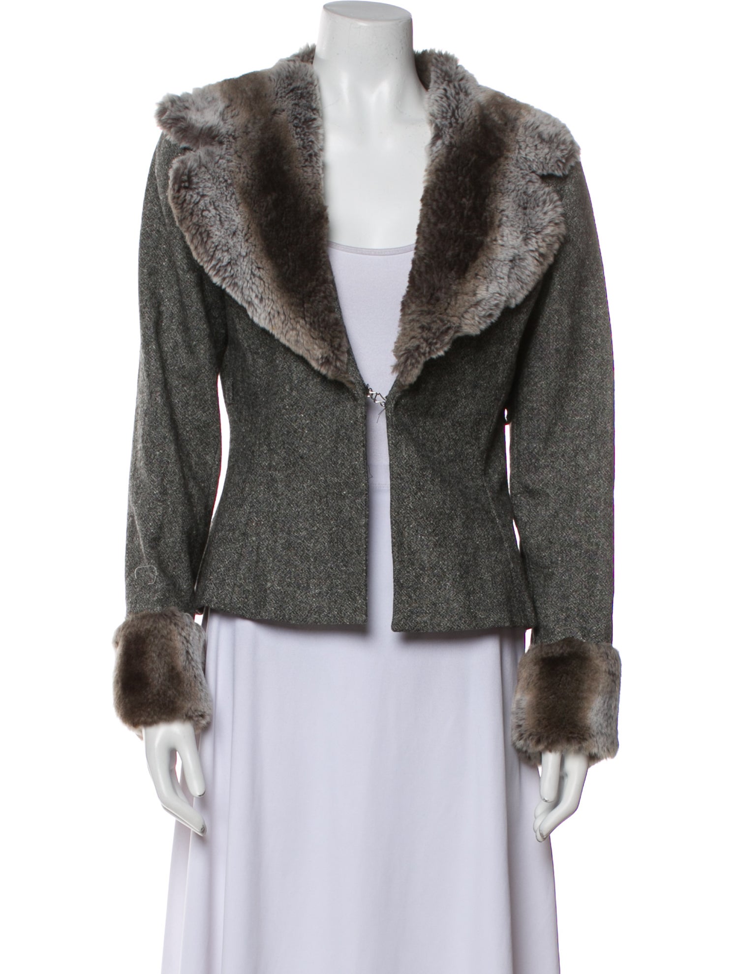 gai mattiolo Wool Faux Fur Jacket